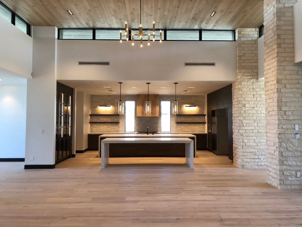 Trendy kitchen backsplash tile installation by Aguilar Tile And Stone, perfect for Arizona remodels.