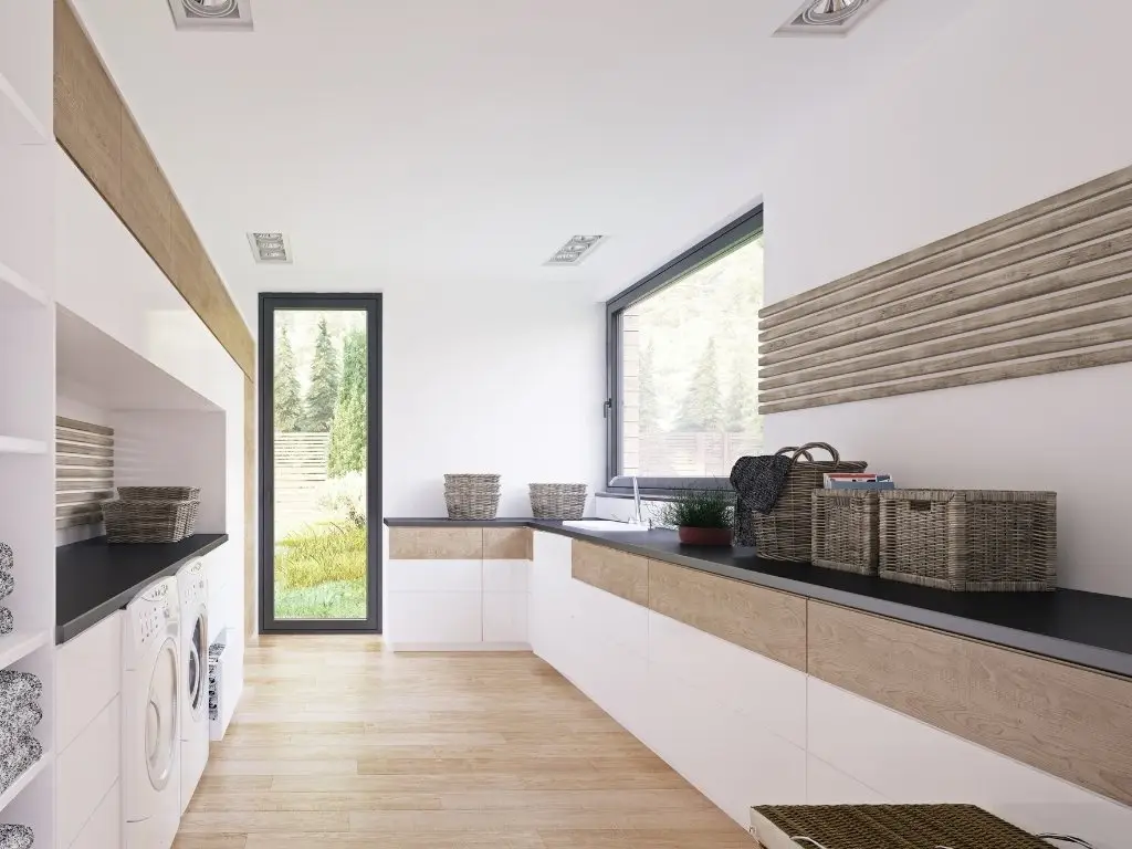 Elevate your laundry room with custom tile and stone designs from Aguilar Tile And Stone. Serving Arizona with premium installation services.