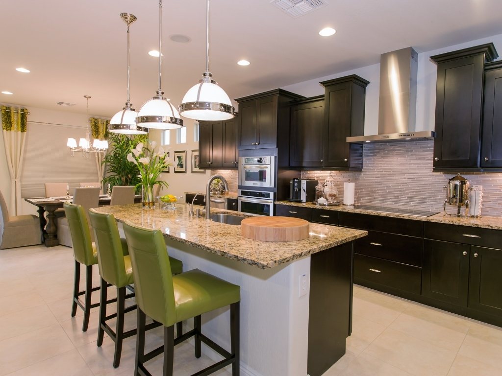 Trendy kitchen backsplash tile installation by Aguilar Tile And Stone, perfect for Arizona remodels.