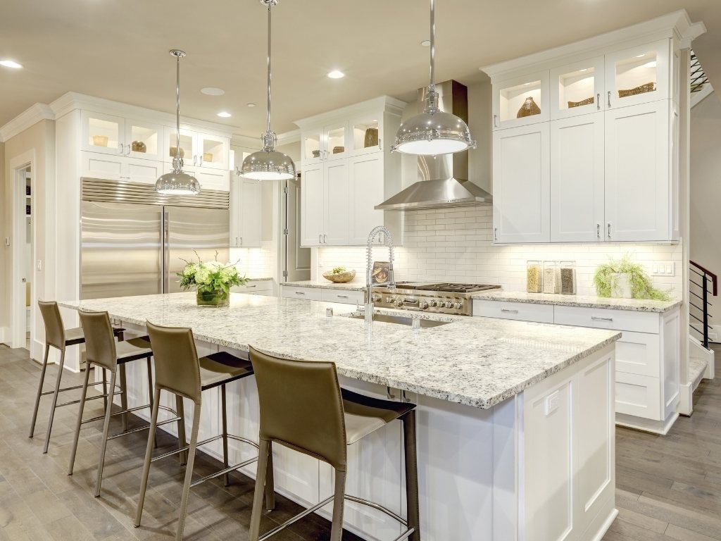 Trendy kitchen backsplash tile installation by Aguilar Tile And Stone, perfect for Arizona remodels.
